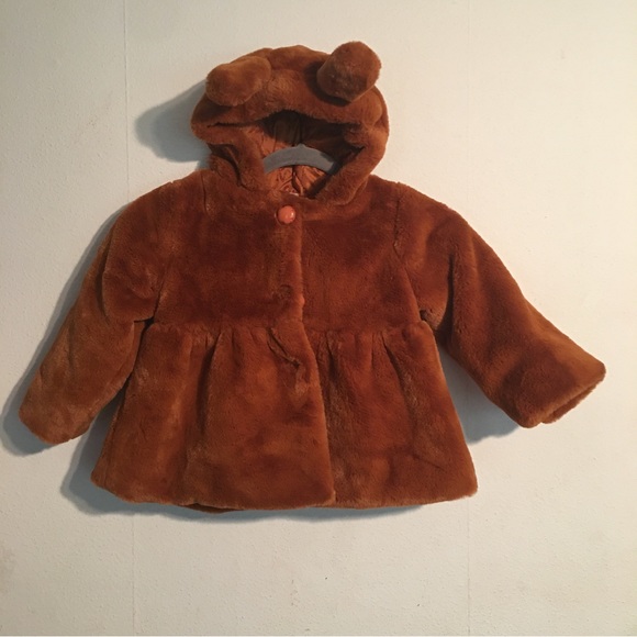 Kinlei Boabe Toddler Fuzzy Teddy Bear Coat: Size XXS - Picture 1 of 9